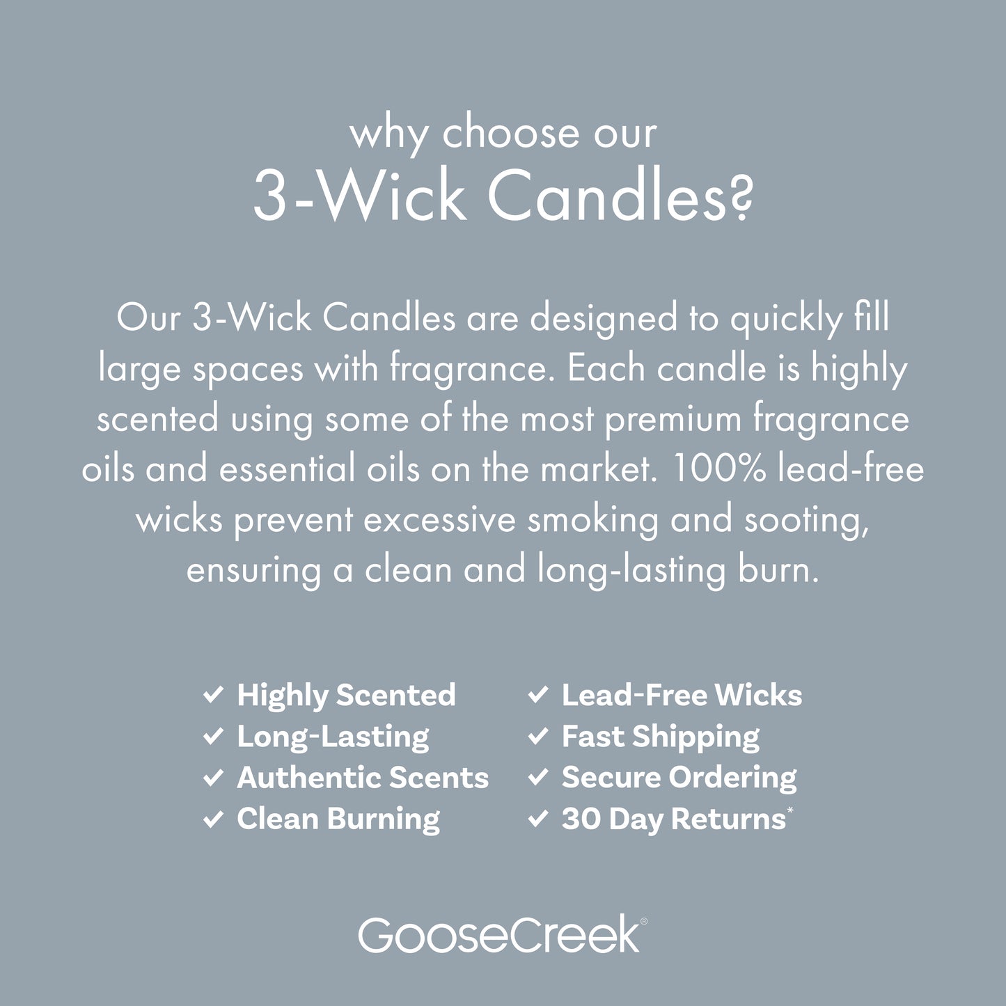 Blankets & Snowflakes 3-Wick Candle