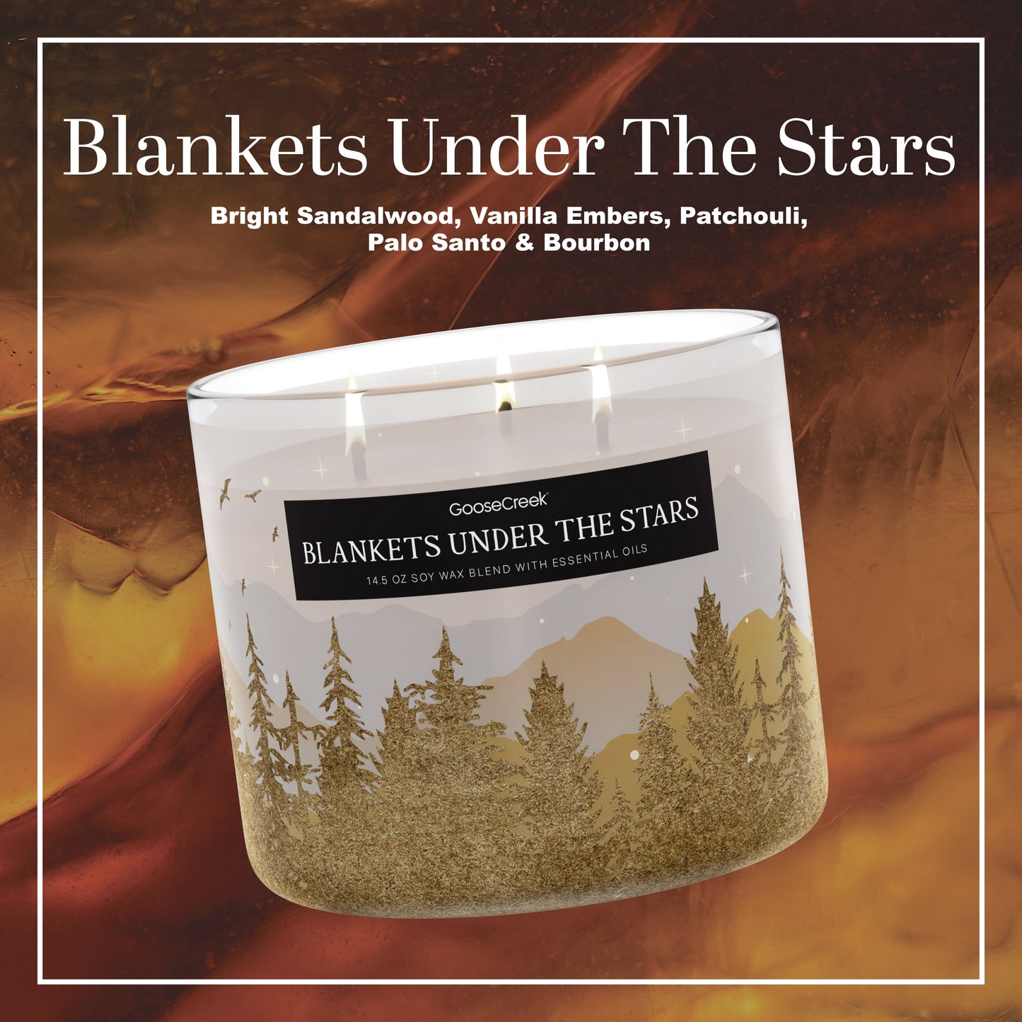 Blankets Under The Stars Large 3-Wick Candle