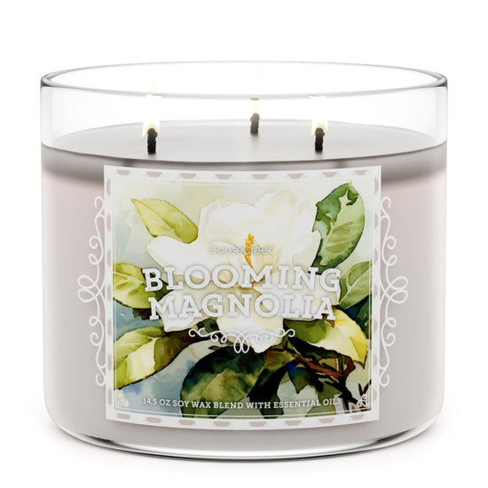 Load image into Gallery viewer, Blooming Magnolia Large 3-Wick Candle
