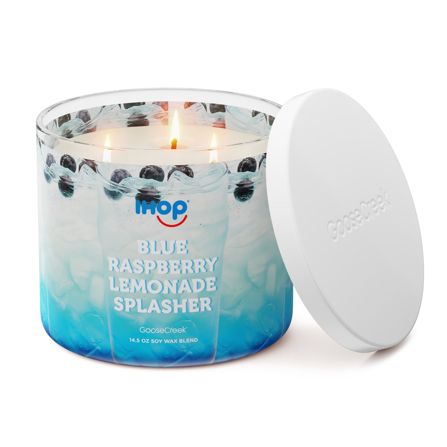 Blue Raspberry Lemonade Splasher IHOP 3-Wick Candle