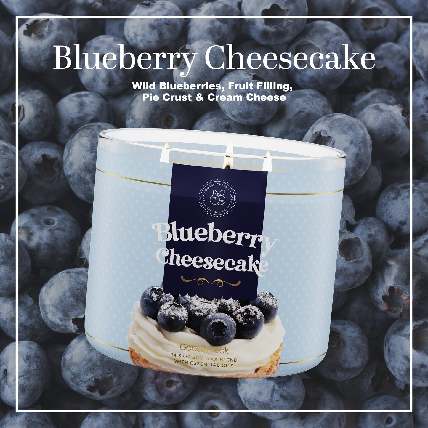 Blueberry Cheesecake 3-Wick Candle