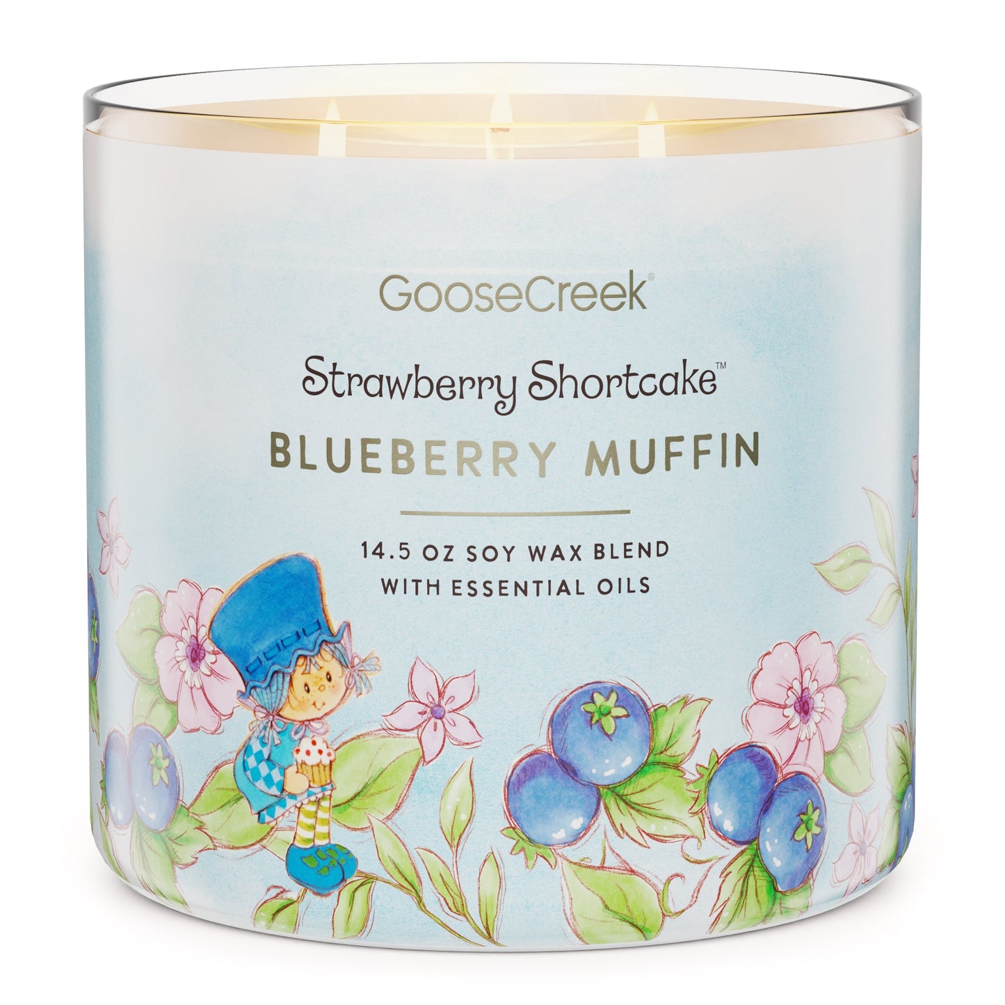 Blueberry Muffin 3-Wick Strawberry Shortcake Candle