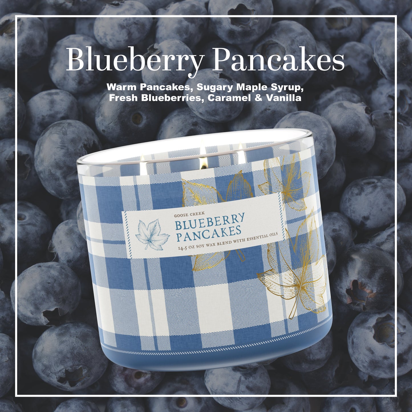 Blueberry Pancakes 3-Wick Candle