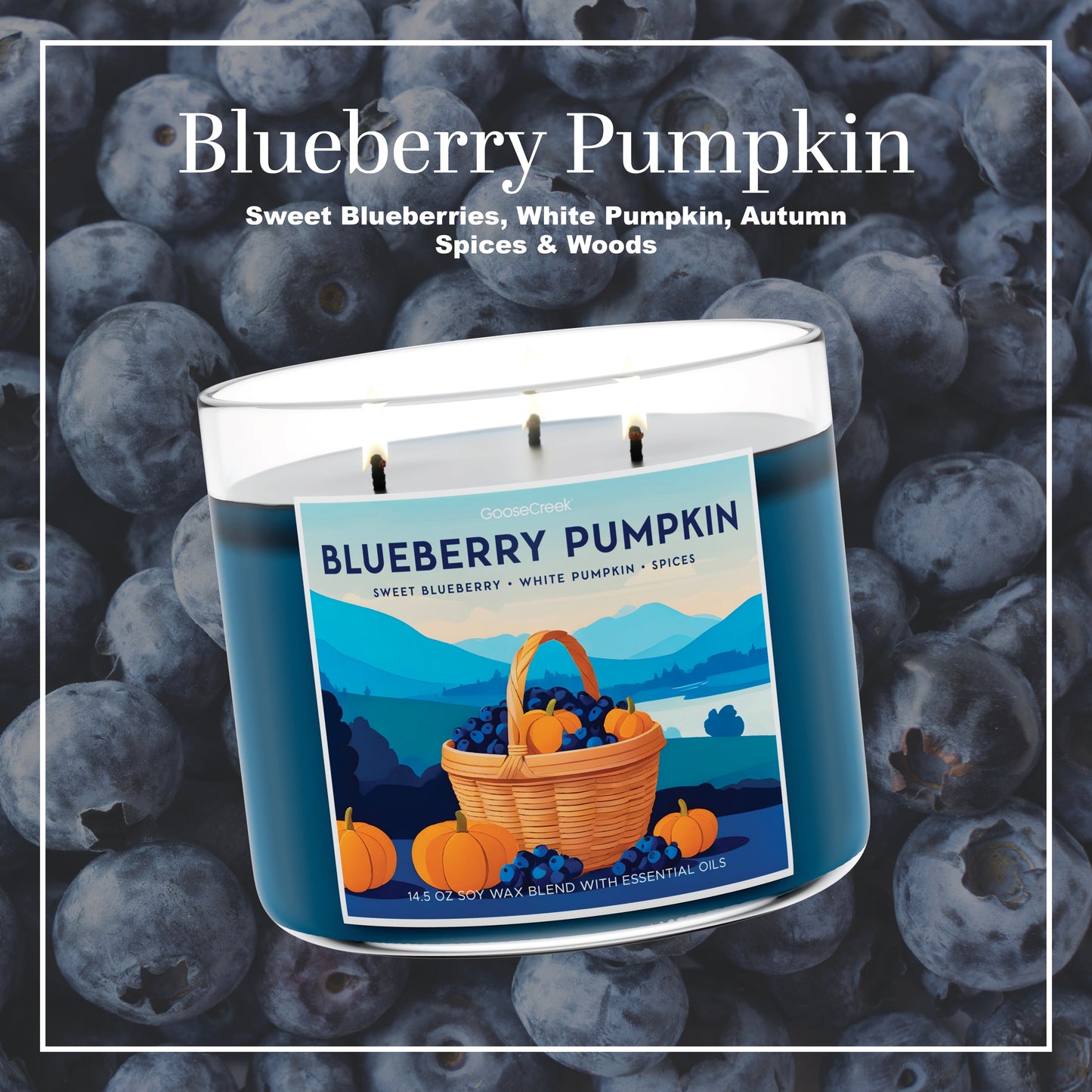 Blueberry Pumpkin 3-Wick Candle