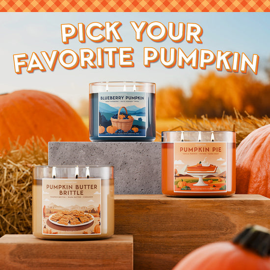 Blueberry Pumpkin 3-Wick Candle