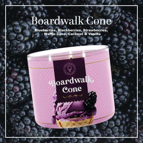 Boardwalk Cone 3-Wick Candle