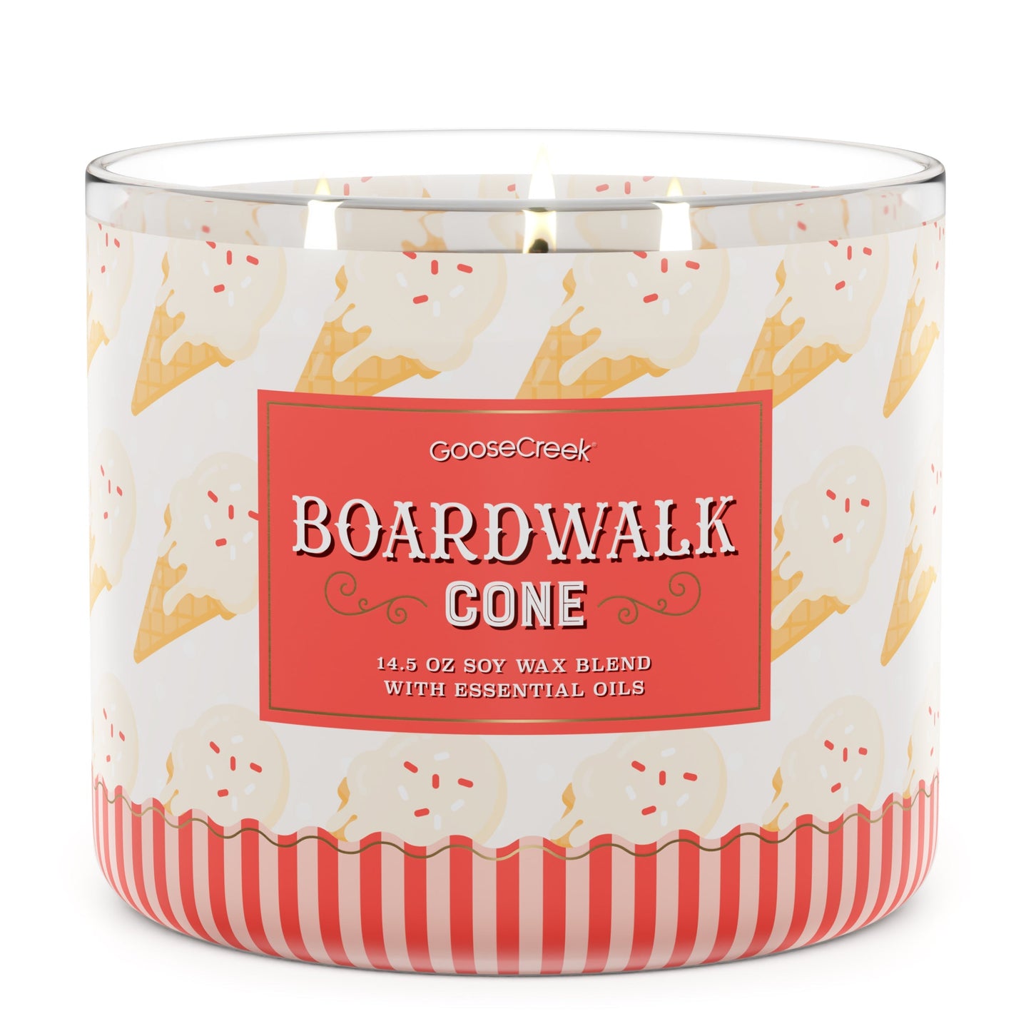 Boardwalk Cone 3-Wick Candle