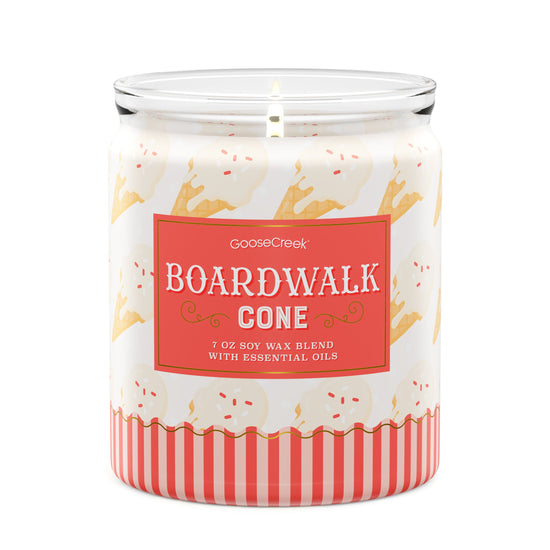 Boardwalk Cone 7oz Single Wick Candle
