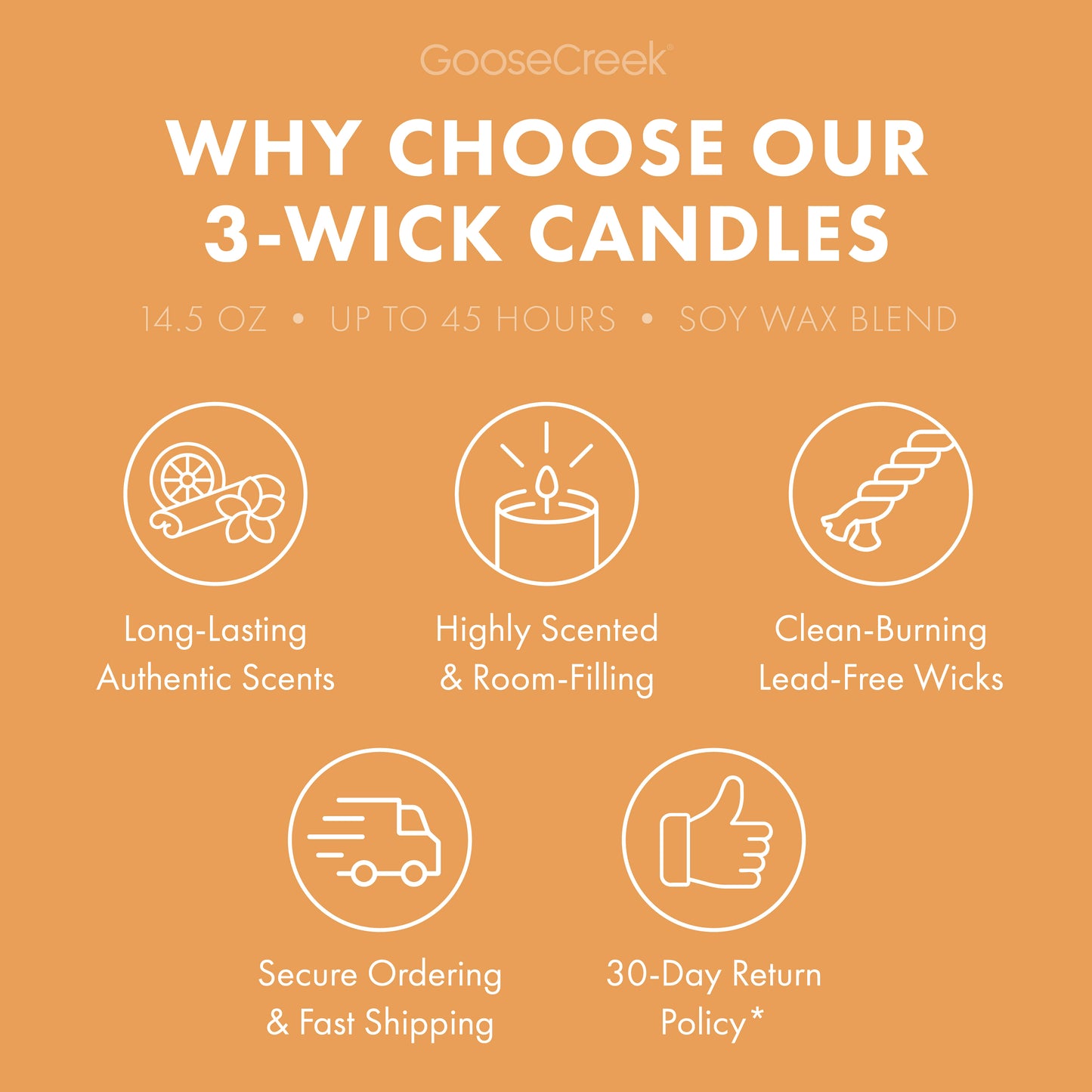 Bonfire Leaves 3-Wick Candle
