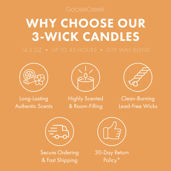 Bonfire Leaves 3-Wick Candle