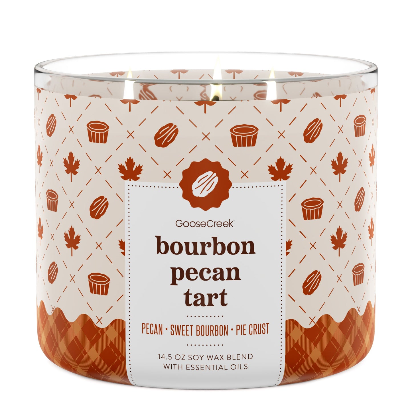 Bourbon Pecan Tart Large 3-Wick Candle