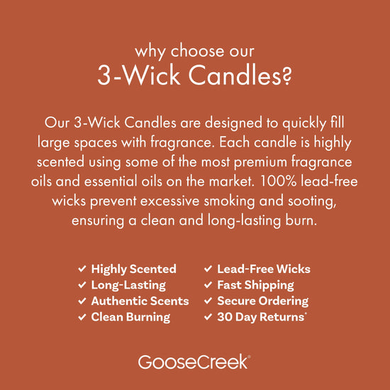Burlwood & Oak Large 3-Wick Candle