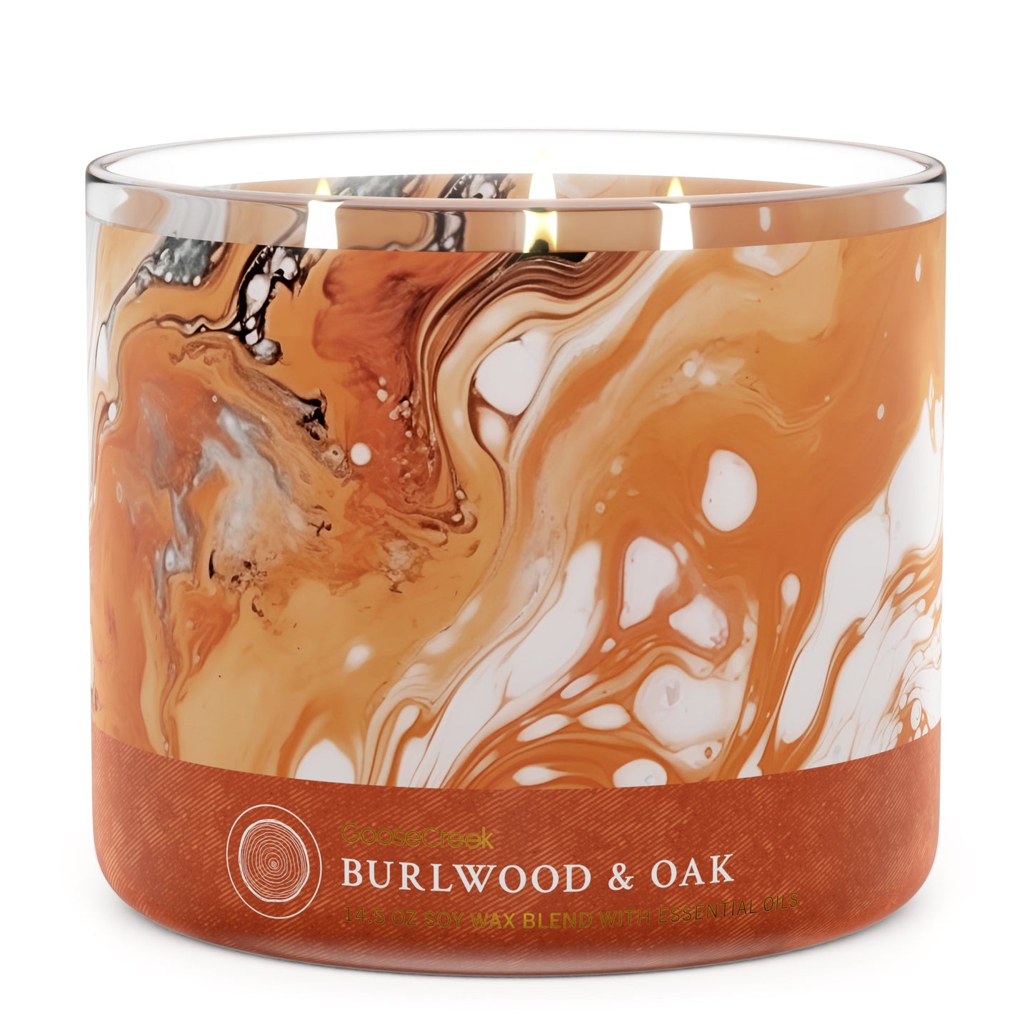 Load image into Gallery viewer, Burlwood &amp;amp; Oak Large 3-Wick Candle
