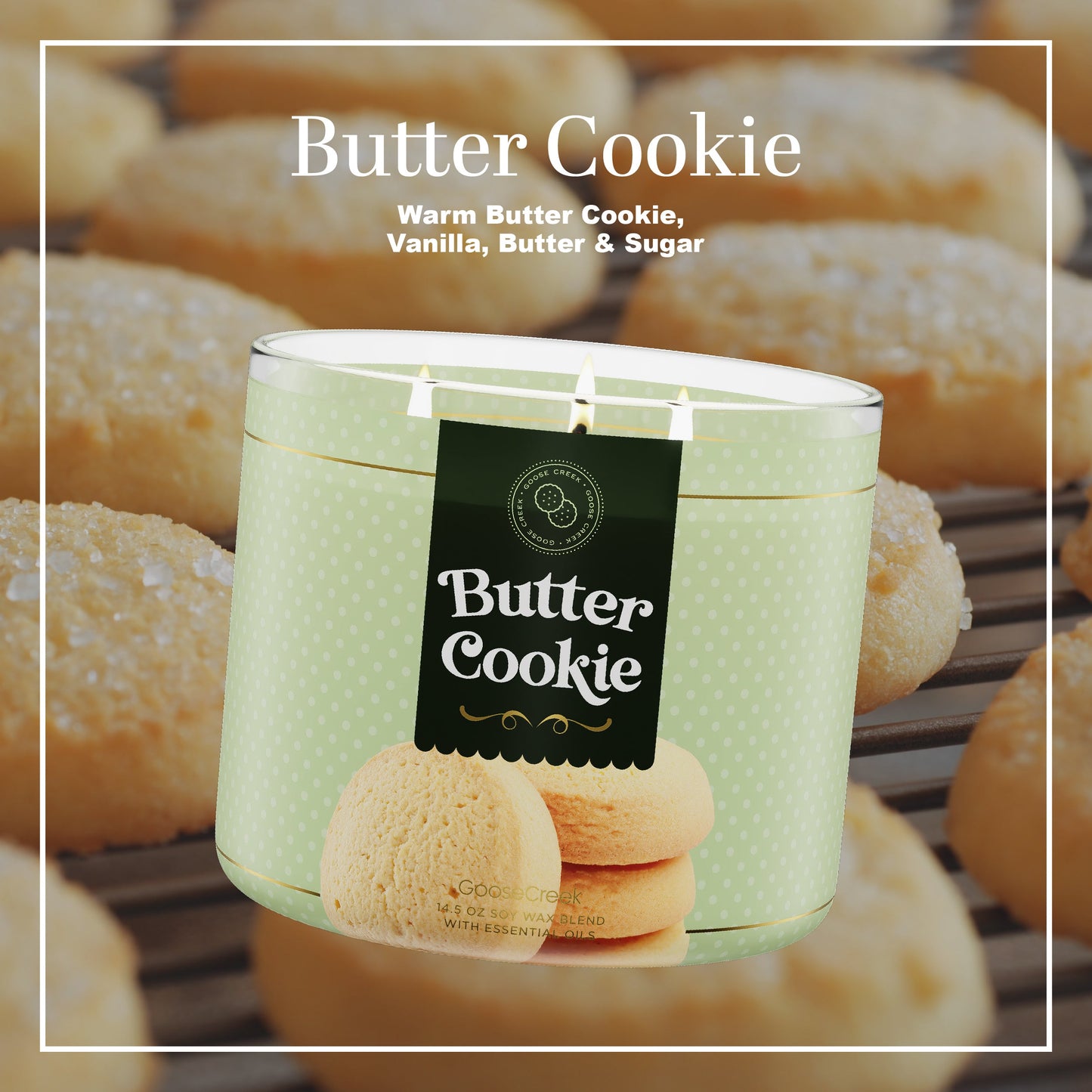 Butter Cookie Large 3-Wick Candle