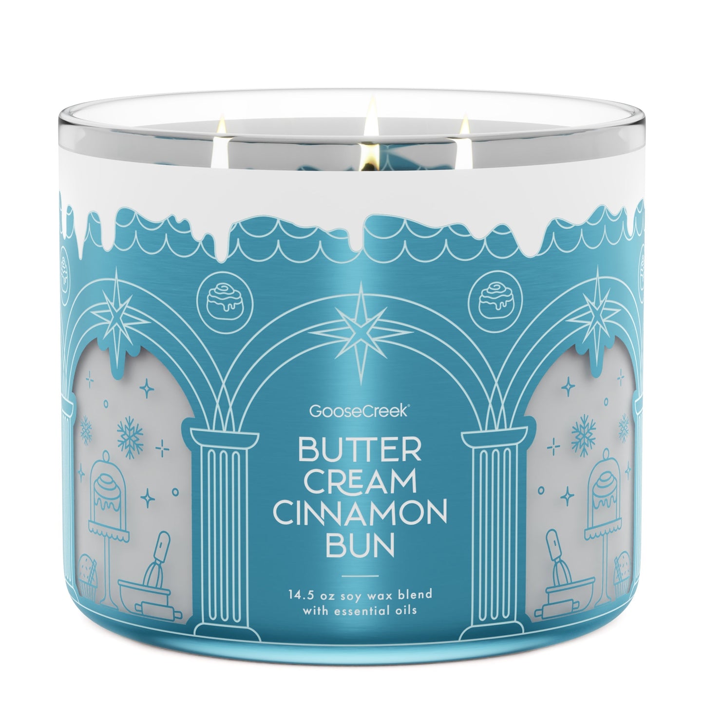 Buttercream Cinnamon Bun 3-Wick Candle