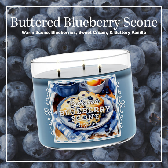 Buttered Blueberry Scone Large 3-Wick Candle