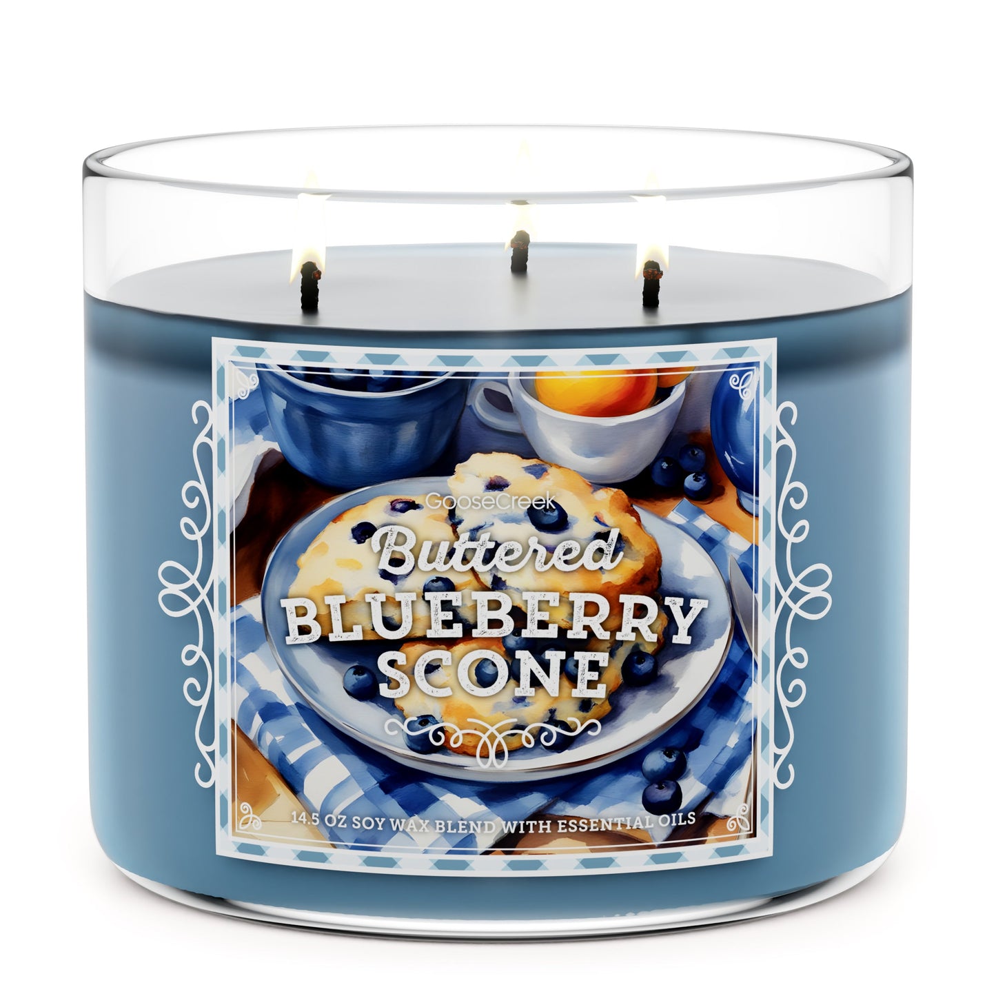 Load image into Gallery viewer, Buttered Blueberry Scone Large 3-Wick Candle

