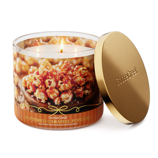 Buttered Caramel Popcorn 3-Wick Candle