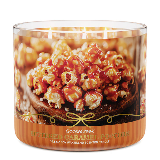 Buttered Caramel Popcorn 3-Wick Candle