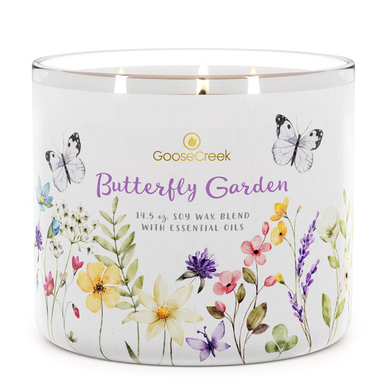 Butterfly Garden 3-Wick Candle