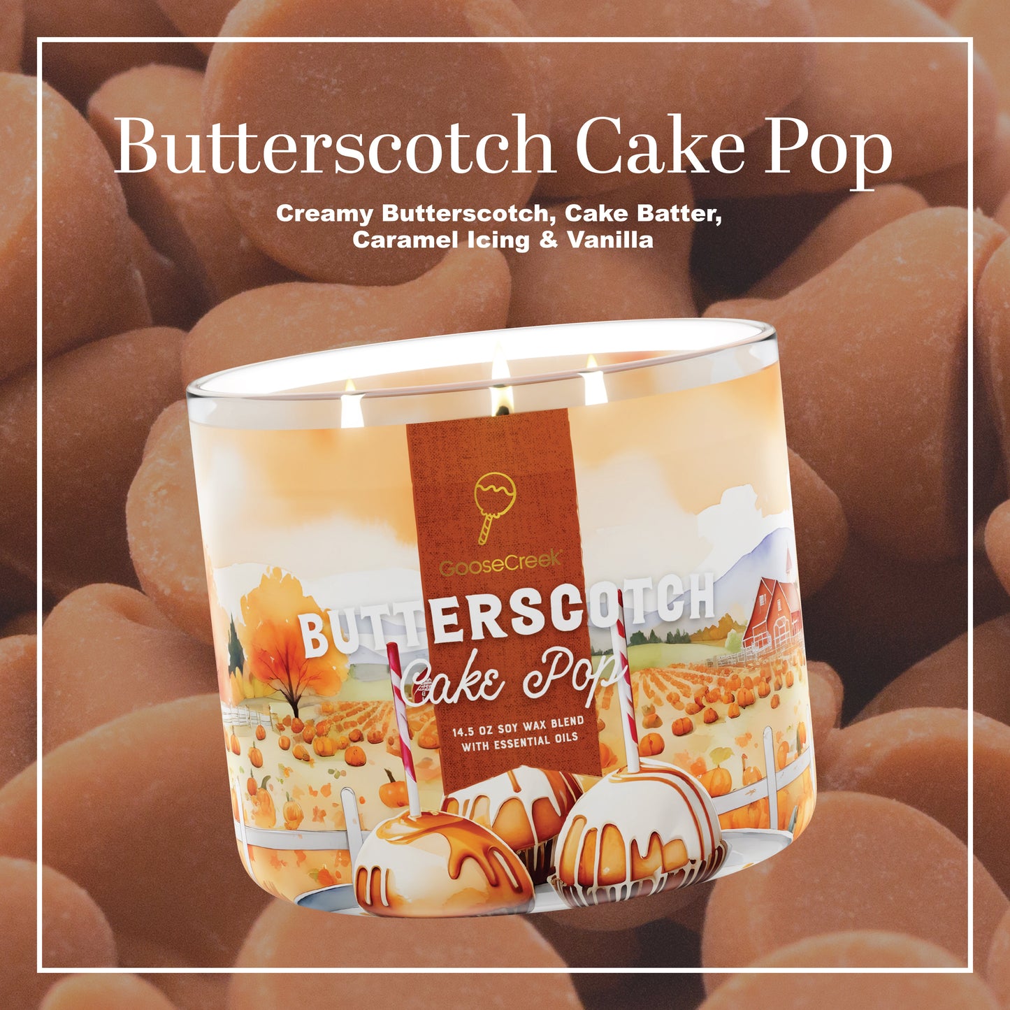 Butterscotch Cake Pop 3-Wick Candle