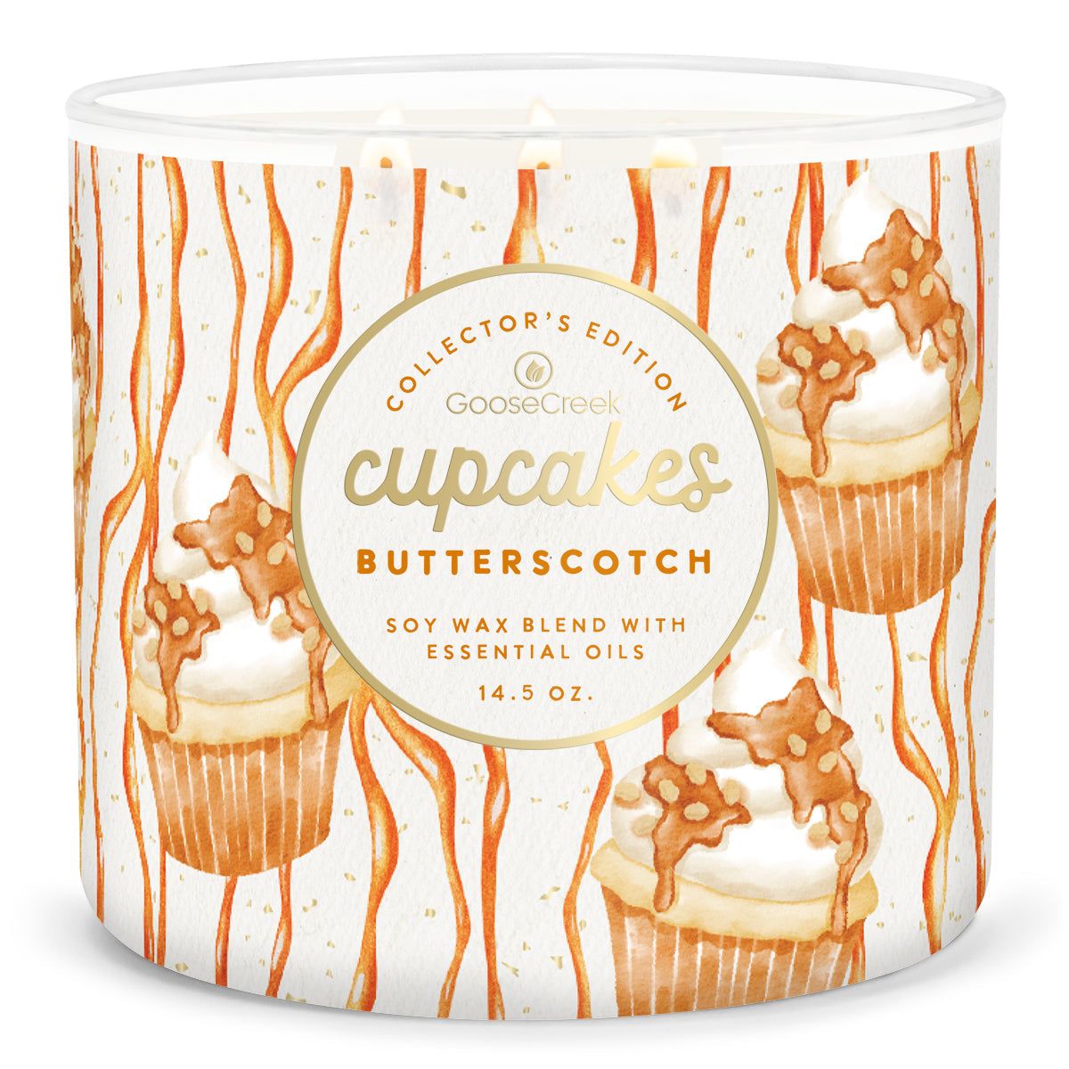 Load image into Gallery viewer, Butterscotch Cupcake Large 3-Wick Candle
