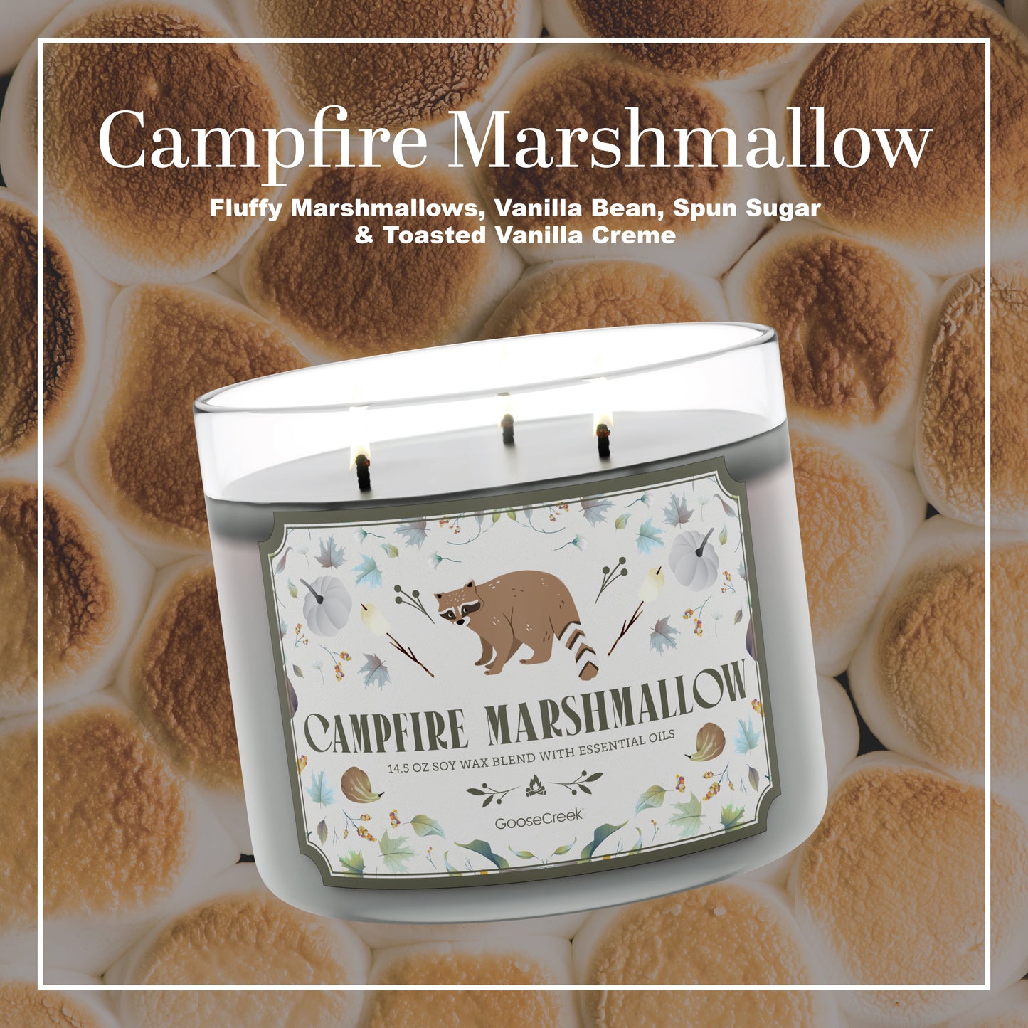 Campfire Marshmallow 3-Wick Candle