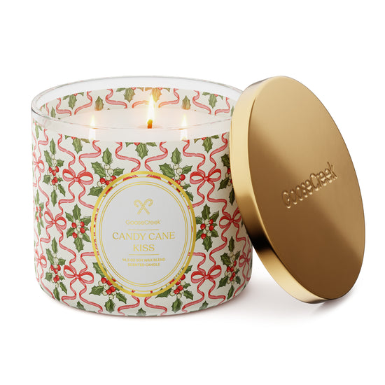 Candy Cane Kiss 3-Wick Candle