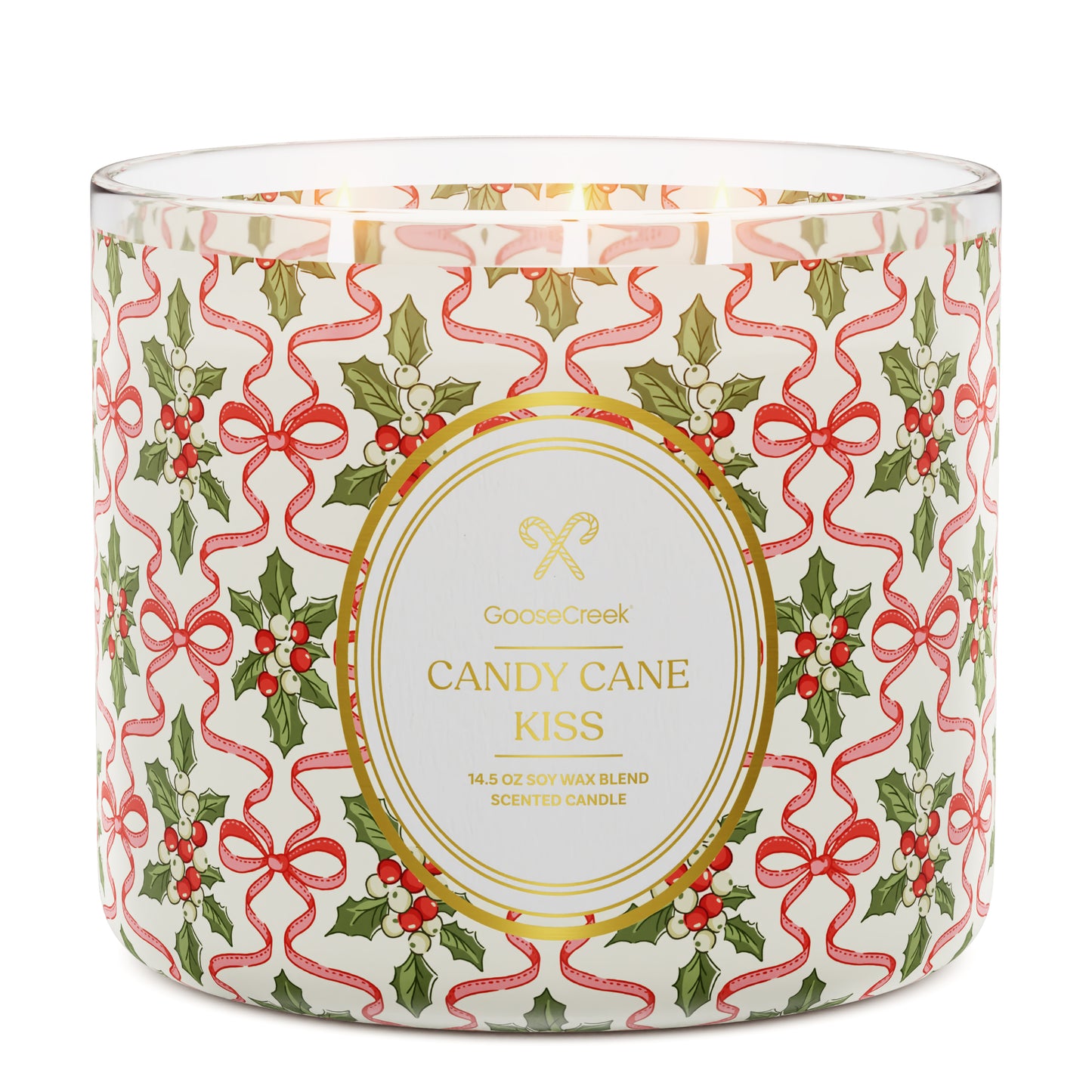 Candy Cane Kiss 3-Wick Candle