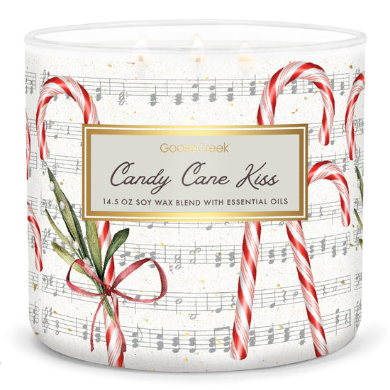 Load image into Gallery viewer, Candy Cane Kiss Large 3-Wick Candle
