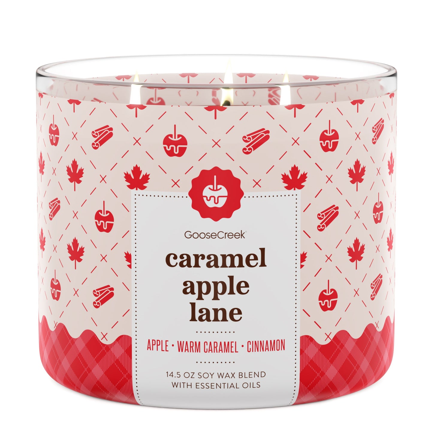 Caramel Apple Lane Large 3-Wick Candle