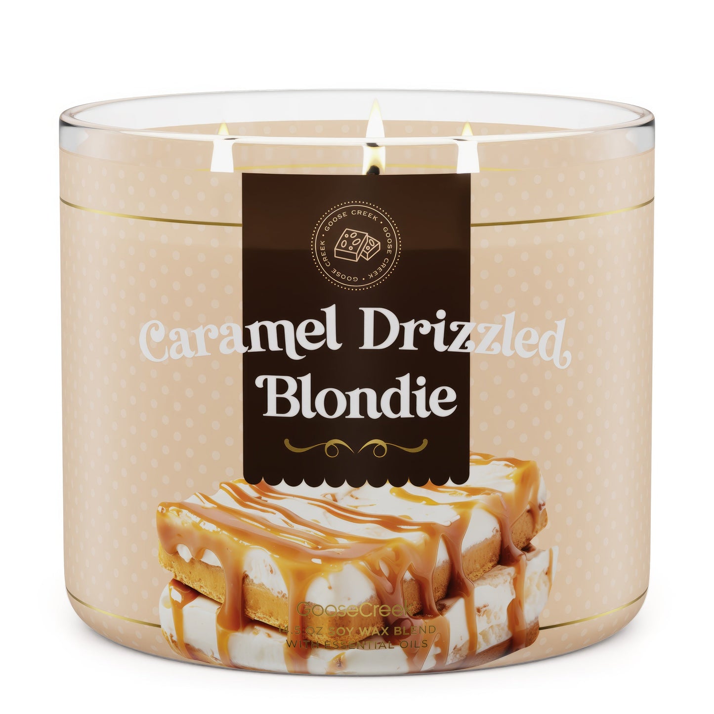 Load image into Gallery viewer, Caramel Drizzled Blondie Large 3-Wick Candle
