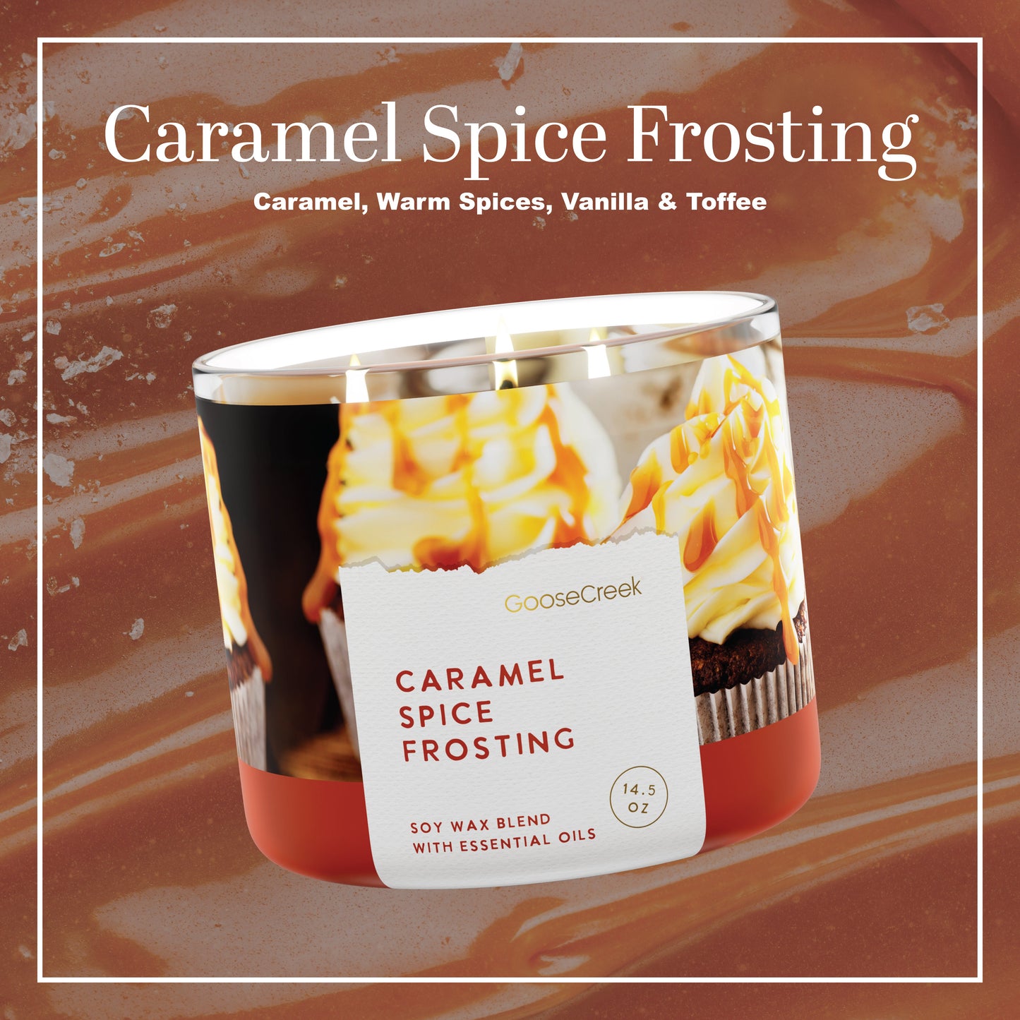 Caramel Spice Frosting 3-Wick Candle