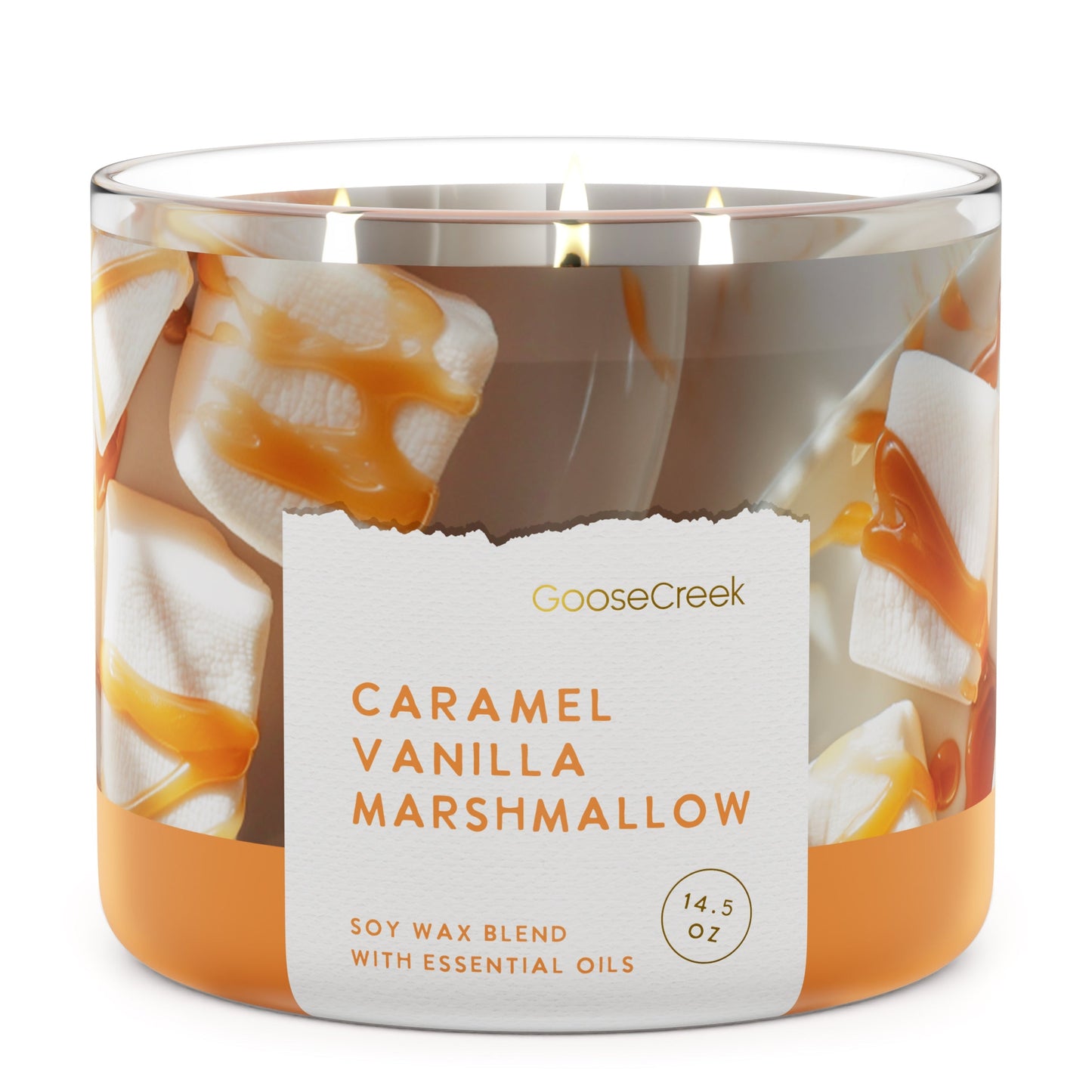 Caramel Vanilla Marshmallow 3-Wick Candle