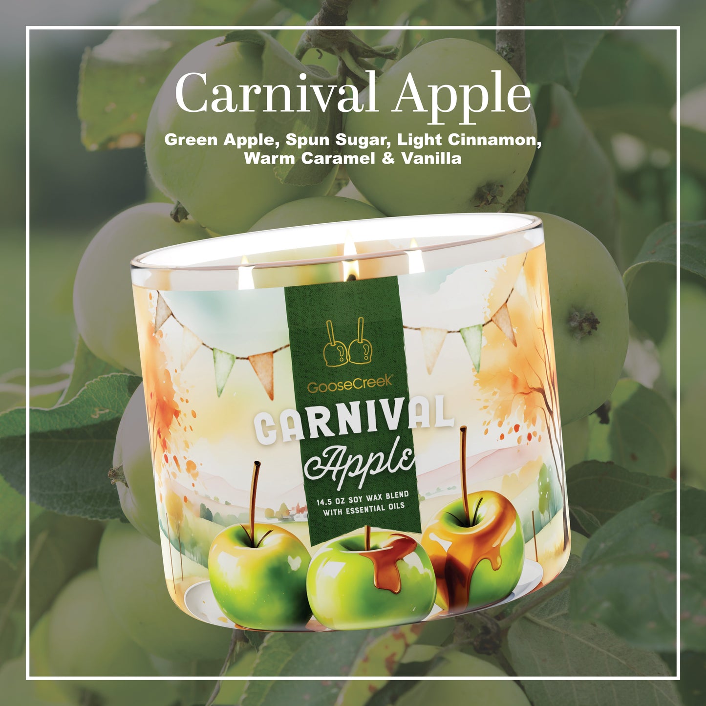 Carnival Apple 3-Wick Candle