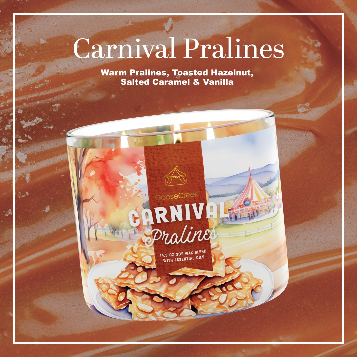 Carnival Pralines 3-Wick Candle