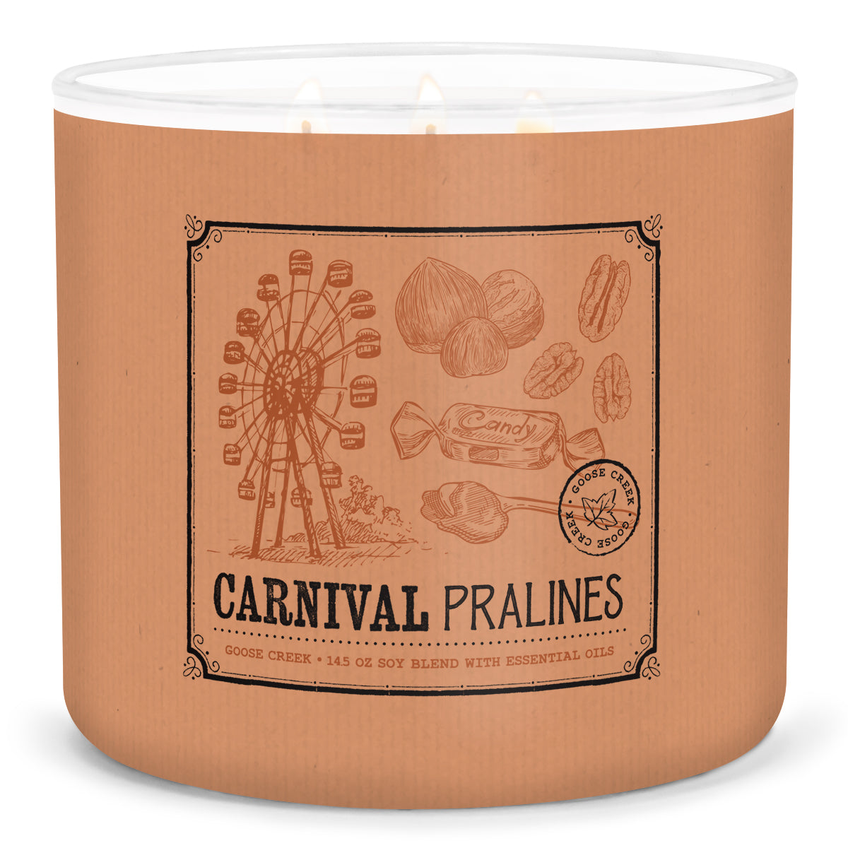 Carnival Pralines Large 3-Wick Candle