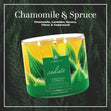 Load image into Gallery viewer, Chamomile &amp;amp; Spruce Aromatherapy Large 3-Wick Candle
