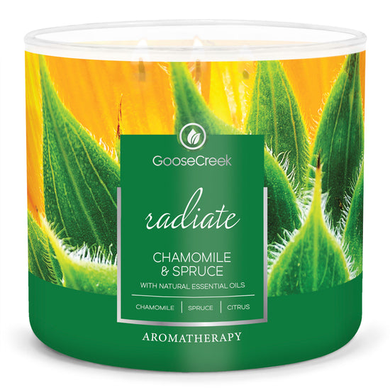 Chamomile & Spruce Aromatherapy Large 3-Wick Candle