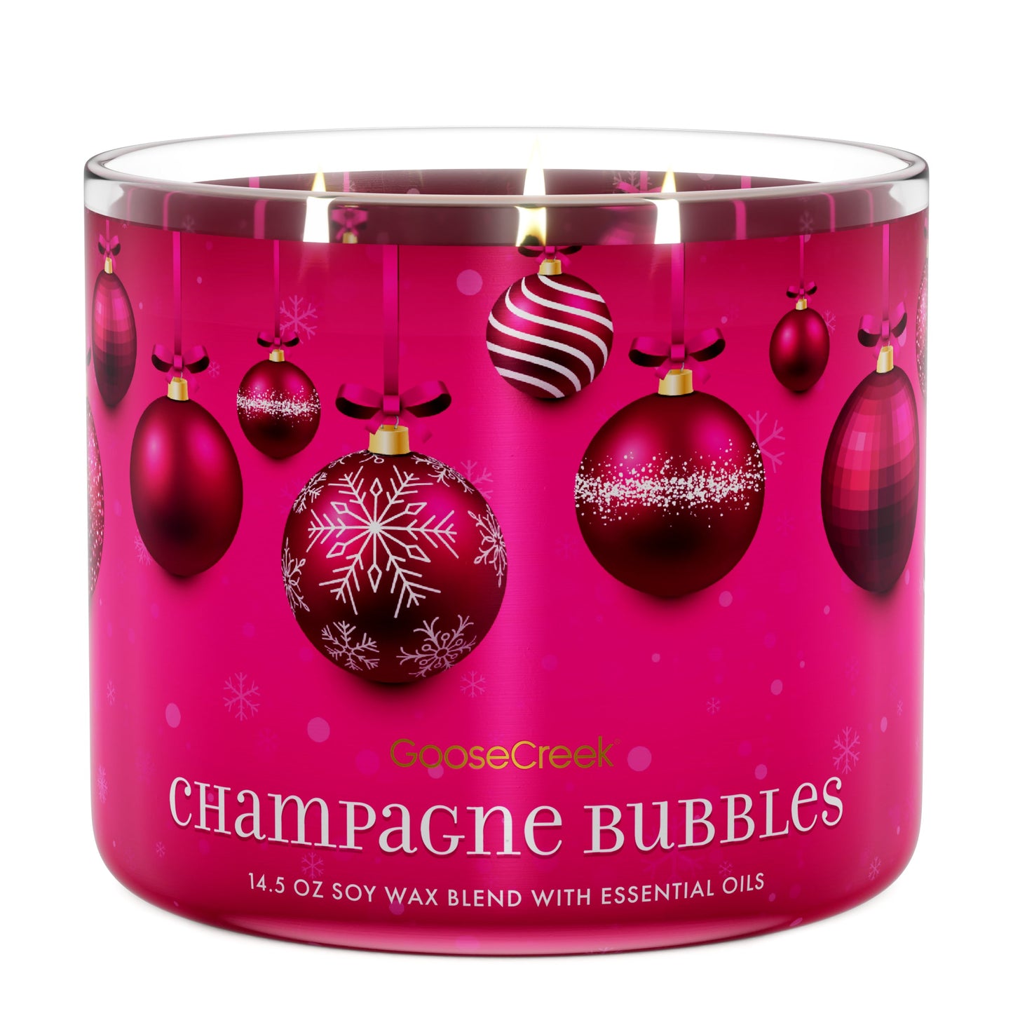 Champagne Bubbles Large 3-Wick Candle