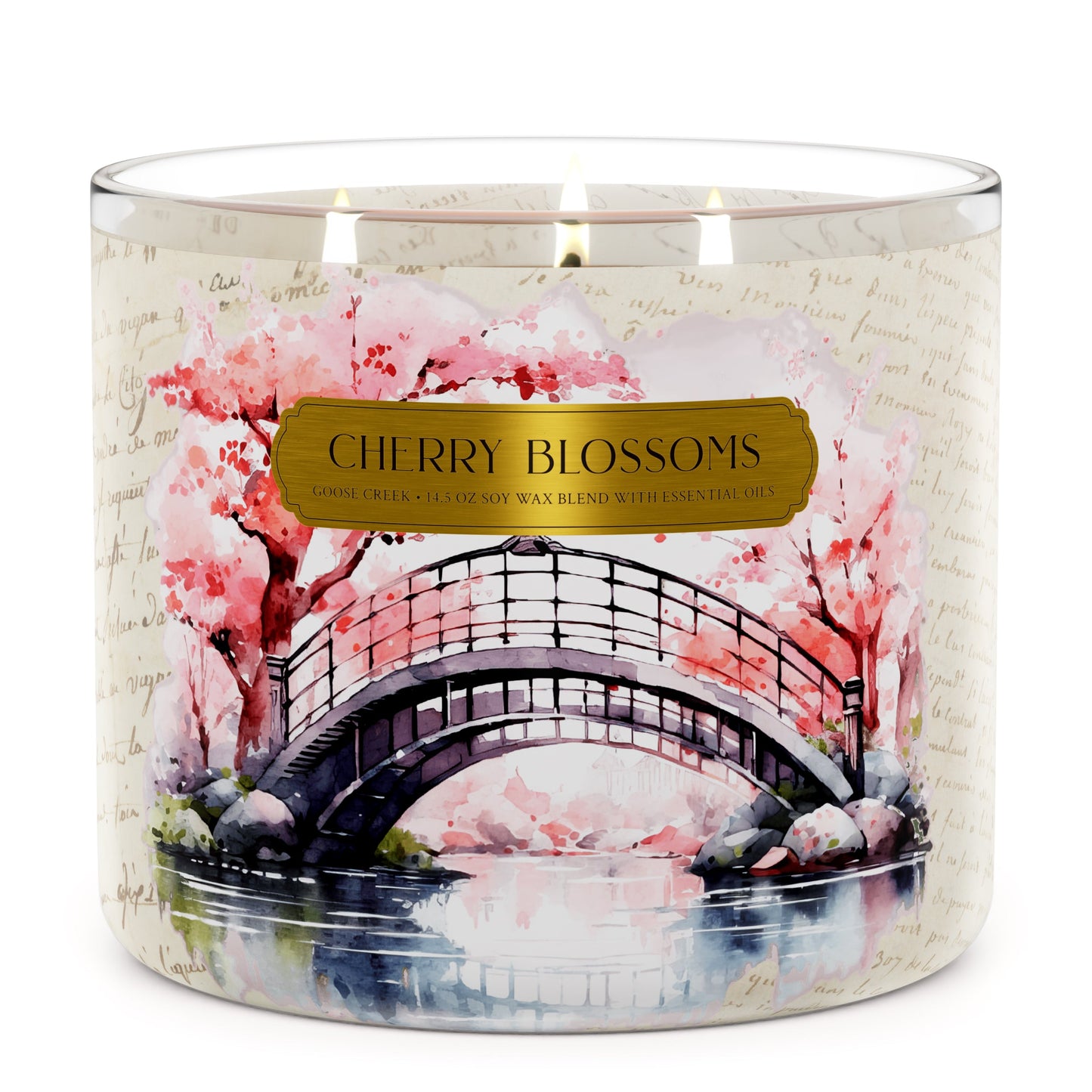 Cherry Blossom 3-Wick Large Soy Candle