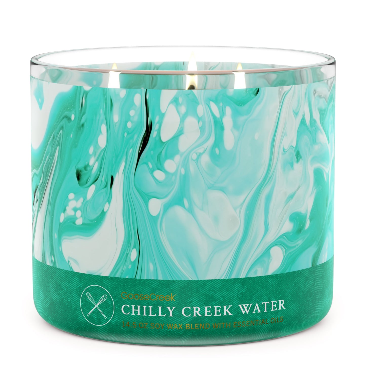 Load image into Gallery viewer, Chilly Creek Water 3-Wick Large Soy Candle
