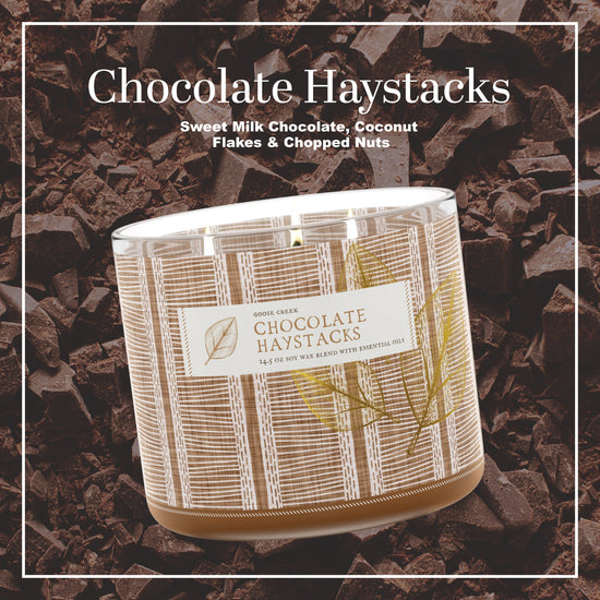 Chocolate Haystacks Large 3-Wick Candle