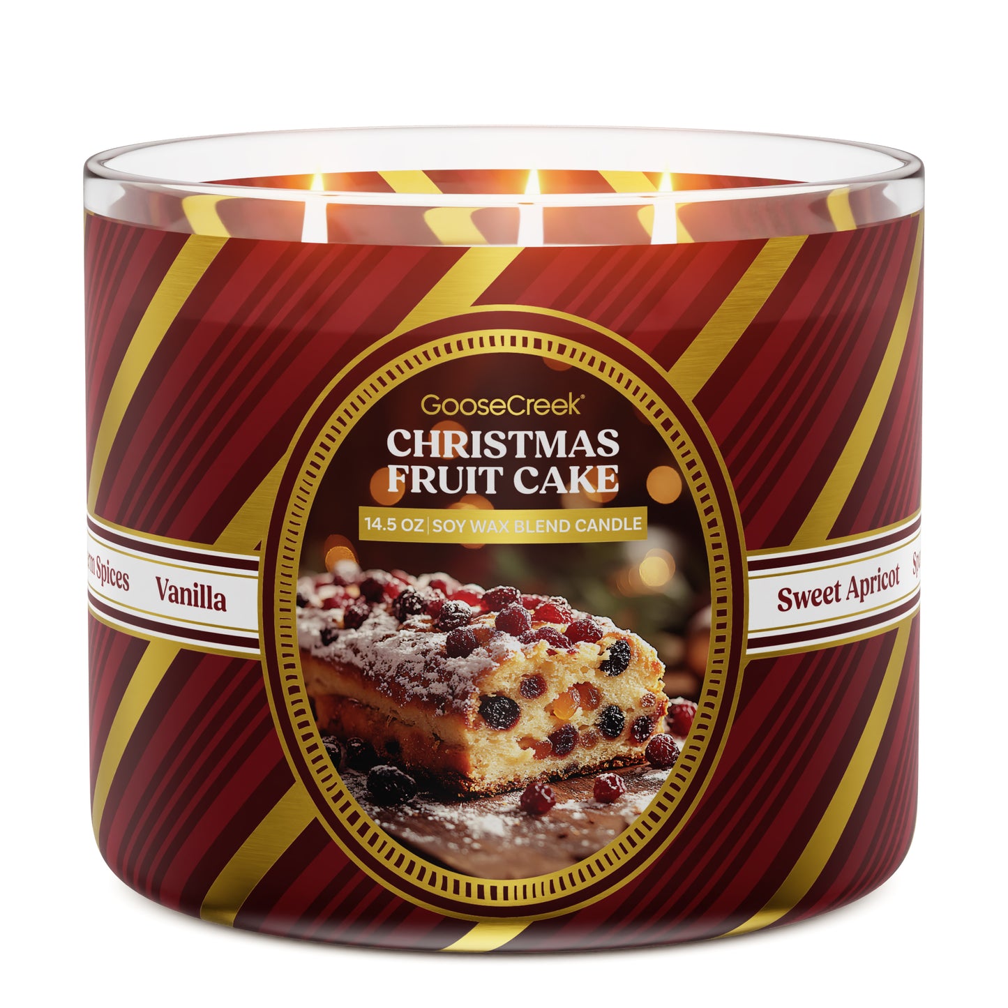 Christmas Fruit Cake 3-Wick Candle