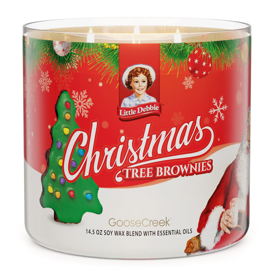 Load image into Gallery viewer, Christmas Tree Brownies Little Debbie ™ 3-Wick Candle
