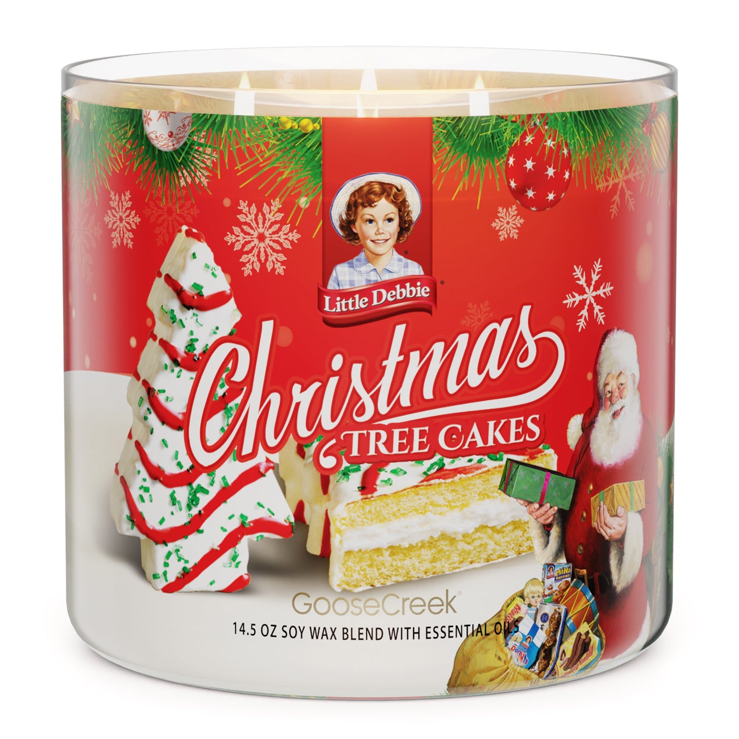 Load image into Gallery viewer, Christmas Tree Cakes Little Debbie ™ 3-Wick Candle

