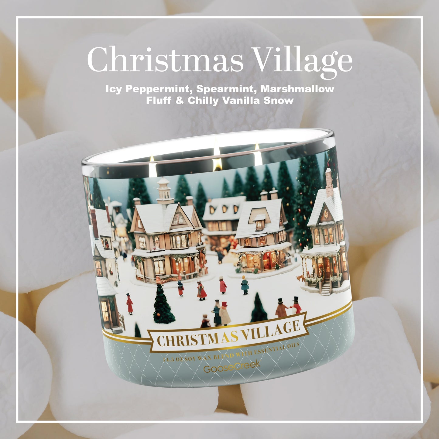 Christmas Village 3-Wick Candle