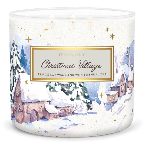 Load image into Gallery viewer, Christmas Village Large 3-Wick Candle

