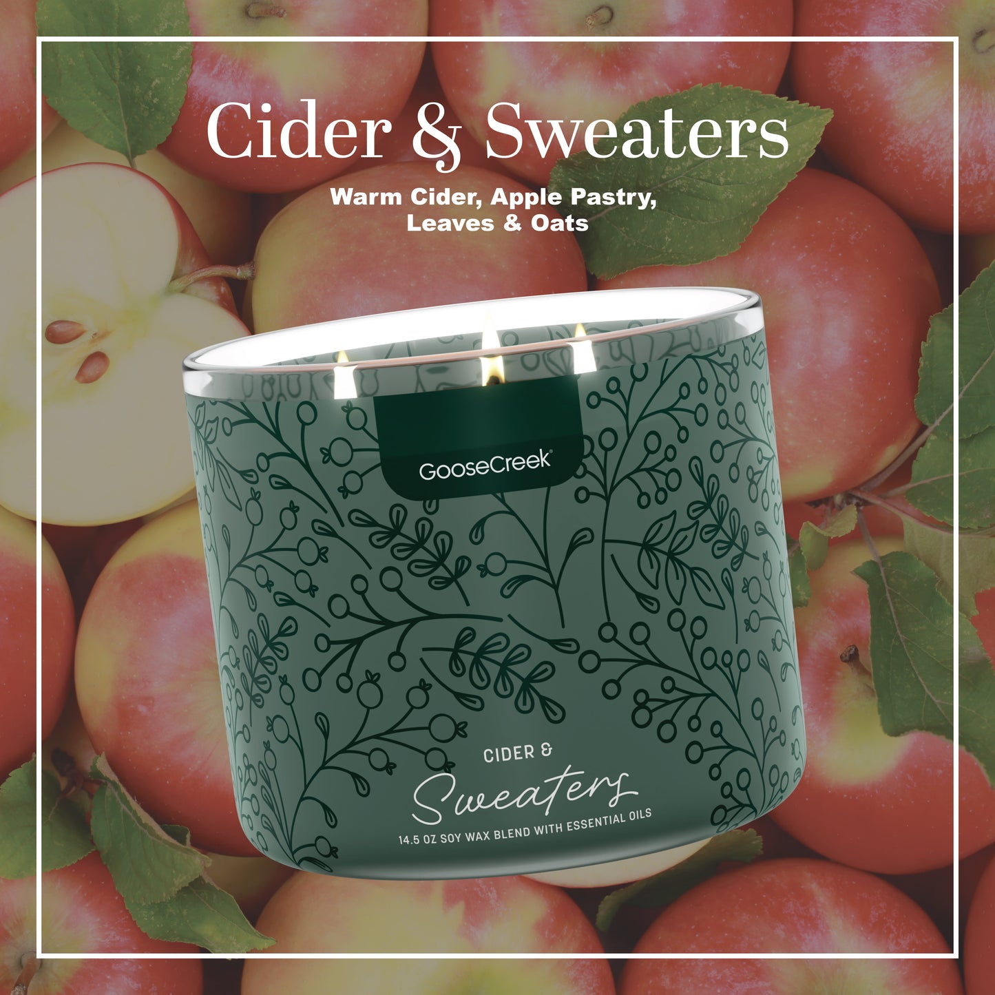 Cider & Sweaters 3-Wick Candle