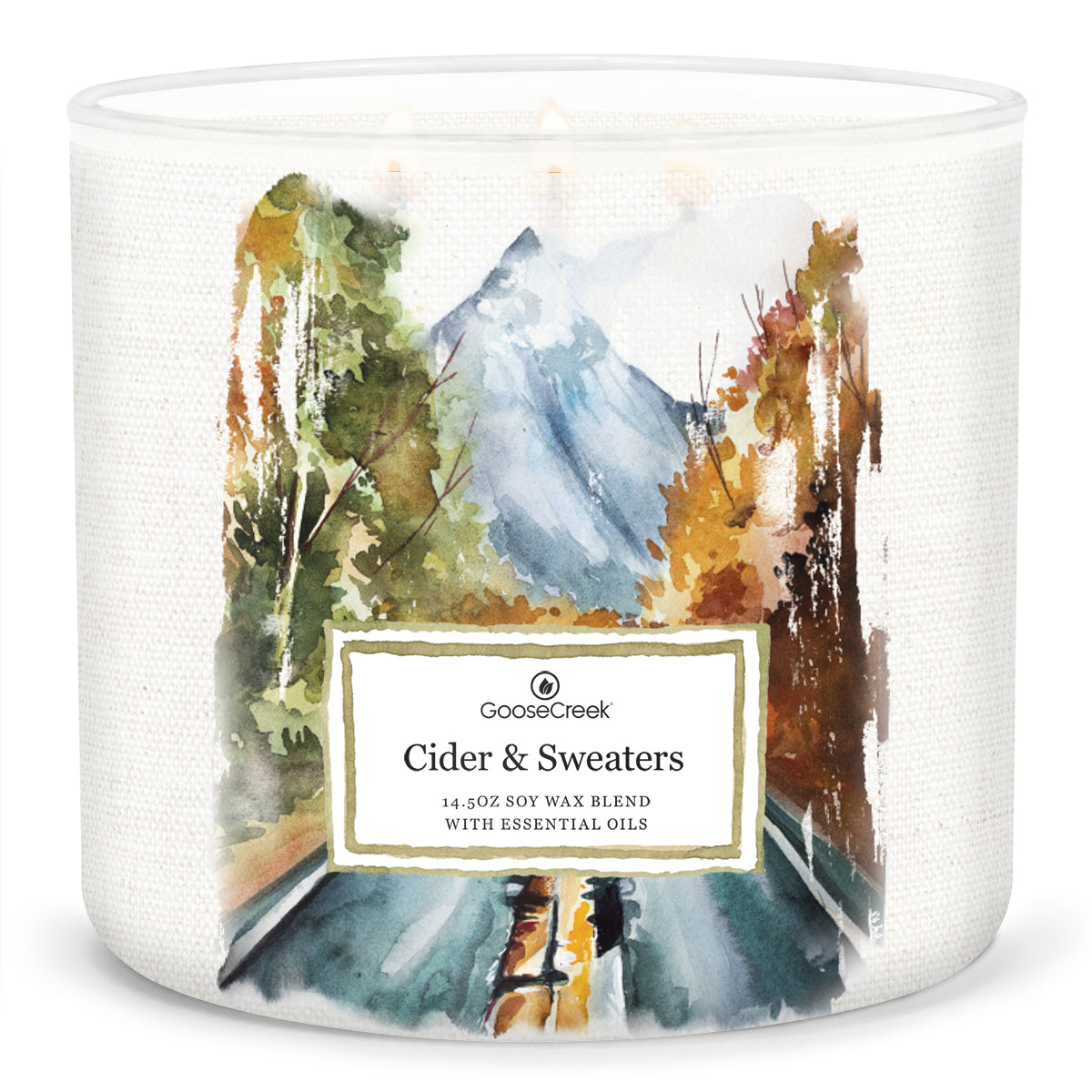 Cozy Fall Vibes Cider & Sweaters 3Wick Candle Goose Creek Candle